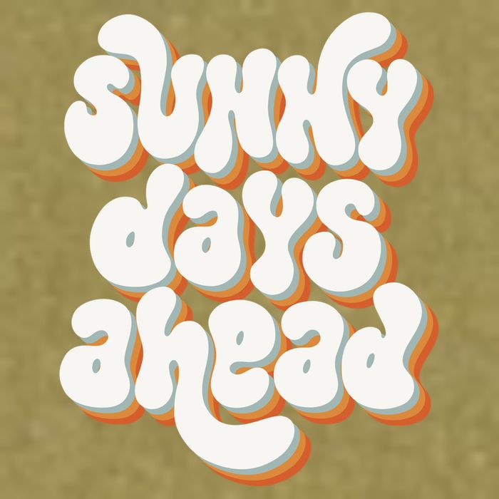 Sunny Days Ahead Retro Summer Garment-Dyed Women's Muscle Tee