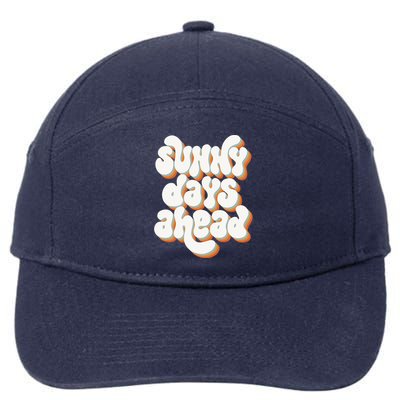 Sunny Days Ahead Retro Summer 7-Panel Snapback Hat