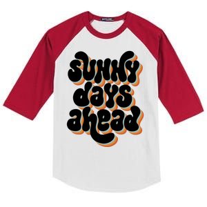 Sunny Days Ahead Retro Summer Kids Colorblock Raglan Jersey