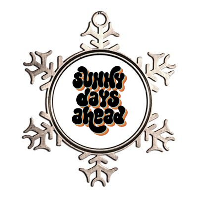 Sunny Days Ahead Retro Summer Metallic Star Ornament