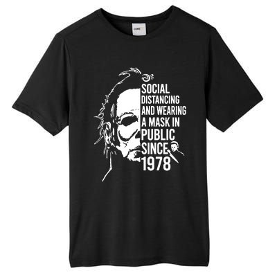 Social Distancing And Wearing A Mask In Public Since 1978 Tall Fusion ChromaSoft Performance T-Shirt