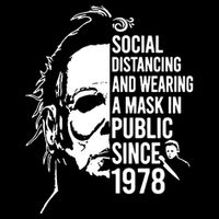 Social Distancing And Wearing A Mask In Public Since 1978 16 in Basic Backpack