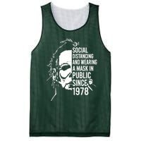 Social Distancing And Wearing A Mask In Public Since 1978 Mesh Reversible Basketball Jersey Tank