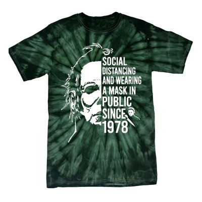 Social Distancing And Wearing A Mask In Public Since 1978 Tie-Dye T-Shirt