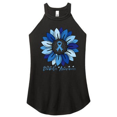 Sunflower Diabetes Awareness Month Women’s Perfect Tri Rocker Tank