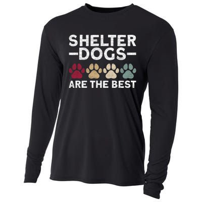 Shelter Dogs Are Best Animal Rights Animal Shelter Cooling Performance Long Sleeve Crew