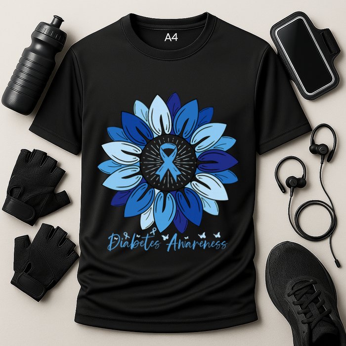 Sunflower Diabetes Awareness Month Cooling Performance Crew T-Shirt