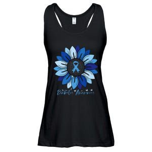 Sunflower Diabetes Awareness Month Ladies Essential Flowy Tank