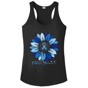 Sunflower Diabetes Awareness Month Ladies PosiCharge Competitor Racerback Tank