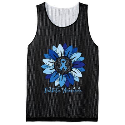Sunflower Diabetes Awareness Month Mesh Reversible Basketball Jersey Tank