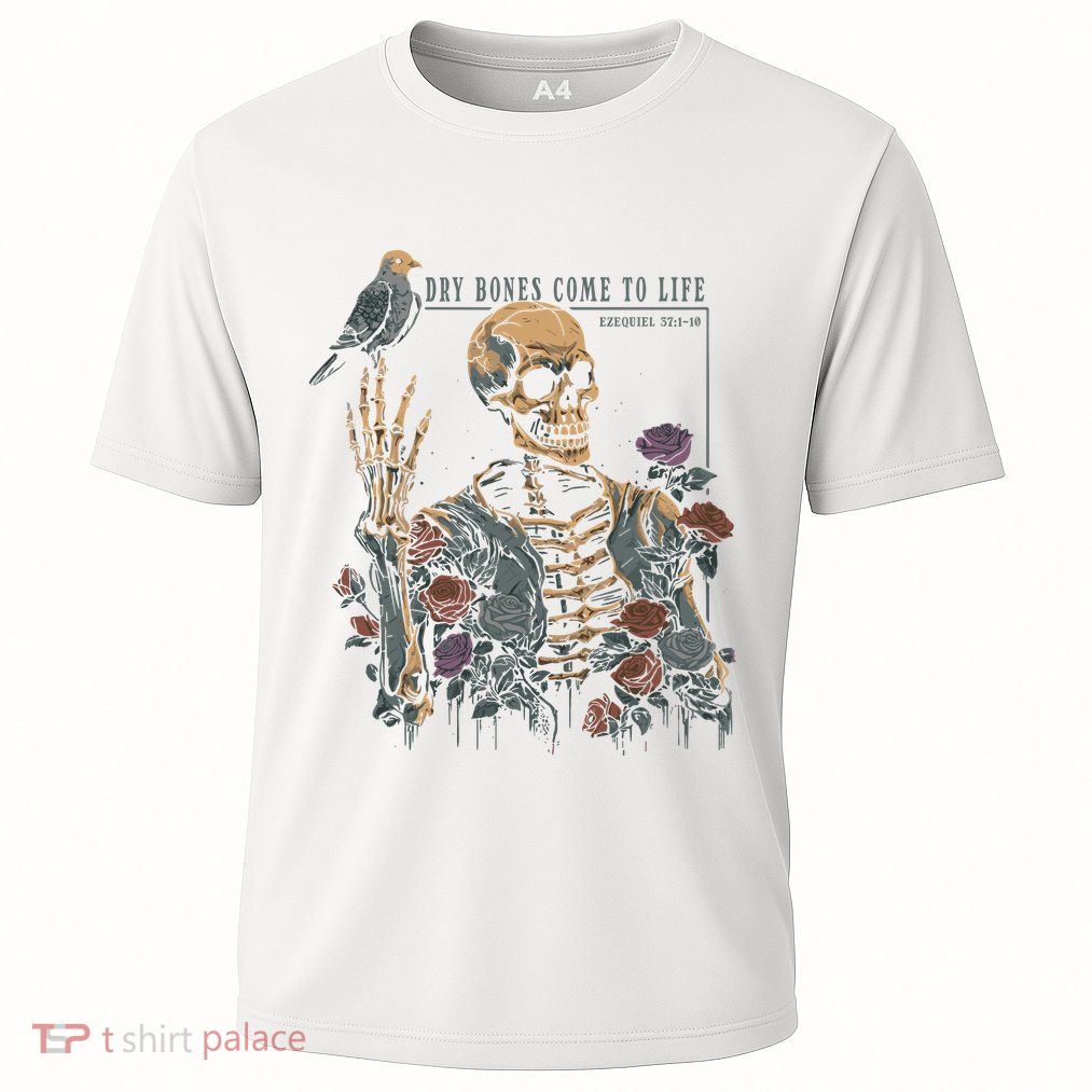 Skeleton Dry Bones Come To Life Cooling Performance Crew T-Shirt