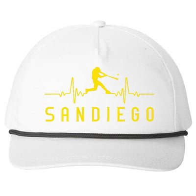 San Diego Baseball Heartbeat Sd Snapback Five-Panel Rope Hat