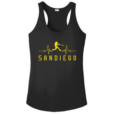 San Diego Baseball Heartbeat Sd Ladies PosiCharge Competitor Racerback Tank