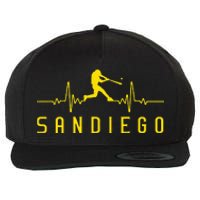 San Diego Baseball Heartbeat Sd Wool Snapback Cap