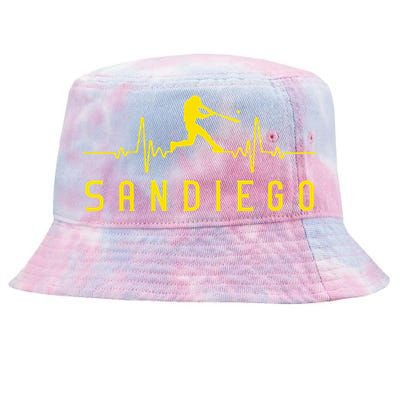 San Diego Baseball Heartbeat Sd Tie-Dyed Bucket Hat