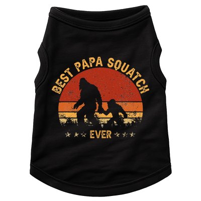 Sasquatch Dad Best Papa Squatch Ever Bigfoot Dad Fathers Day Doggie Tank