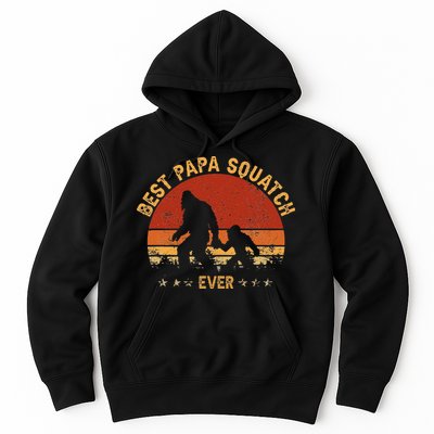 Sasquatch Dad Best Papa Squatch Ever Bigfoot Dad Fathers Day Hoodie