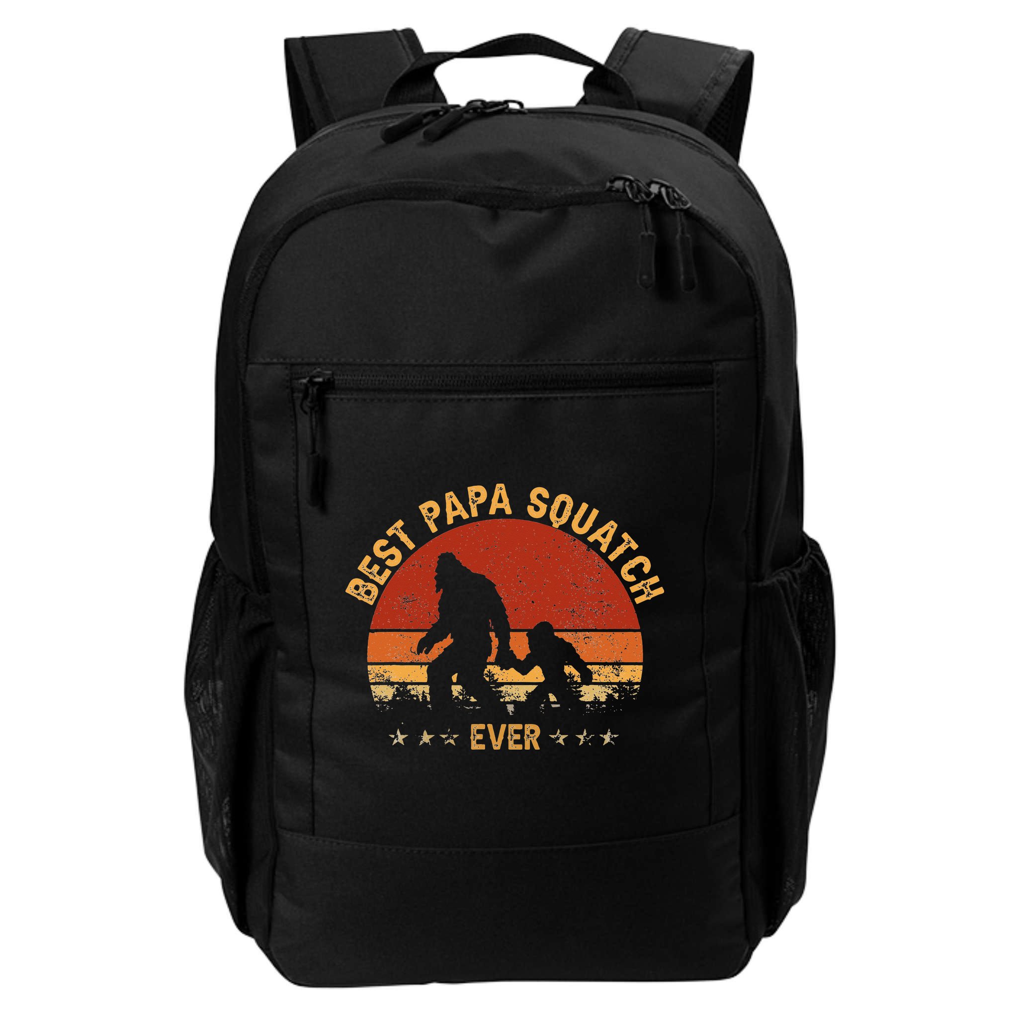 Sasquatch Dad Best Papa Squatch Ever Bigfoot Dad Fathers Day Backpack