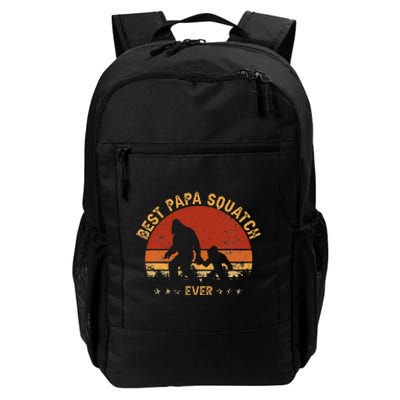 Sasquatch Dad Best Papa Squatch Ever Bigfoot Dad Fathers Day Daily Commute Backpack