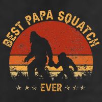Sasquatch Dad Best Papa Squatch Ever Bigfoot Dad Fathers Day 15oz Campfire Ceramic Mug