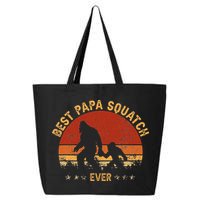 Sasquatch Dad Best Papa Squatch Ever Bigfoot Dad Fathers Day 25L Jumbo Tote