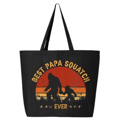 Sasquatch Dad Best Papa Squatch Ever Bigfoot Dad Fathers Day 25L Jumbo Tote