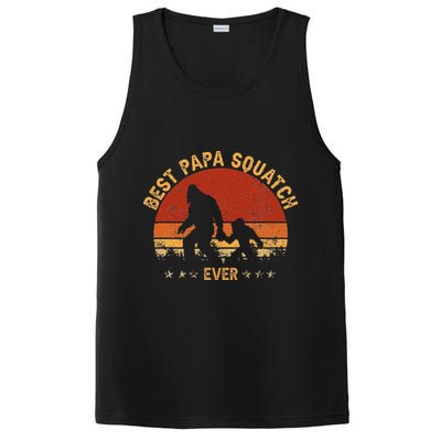 Sasquatch Dad Best Papa Squatch Ever Bigfoot Dad Fathers Day PosiCharge Competitor Tank