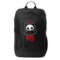 Skelanimals Diego Bat This Bites Red Halloween Spooky Logo City Backpack