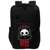 Skelanimals Diego Bat This Bites Red Halloween Spooky Logo Impact Tech Backpack
