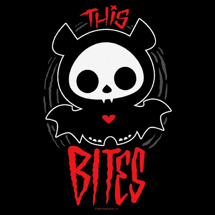 Skelanimals Diego Bat This Bites Red Halloween Spooky Logo Impact Tech Backpack