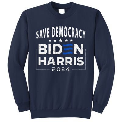 Save Democracy Biden Harris America Vote Blue 2024 Election Sweatshirt