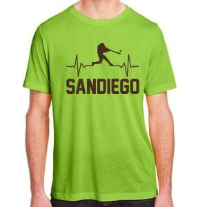 San Diego Baseball Player Heartbeat Adult ChromaSoft Performance T-Shirt