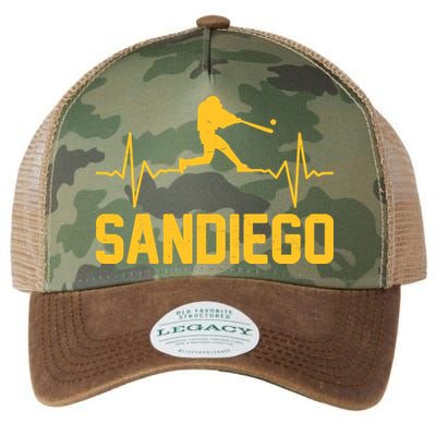 San Diego Baseball Player Heartbeat Legacy Tie Dye Trucker Hat
