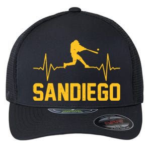 San Diego Baseball Player Heartbeat Flexfit Unipanel Trucker Cap