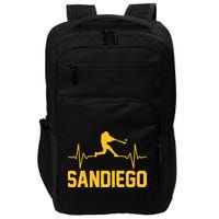 San Diego Baseball Player Heartbeat Impact Tech Backpack