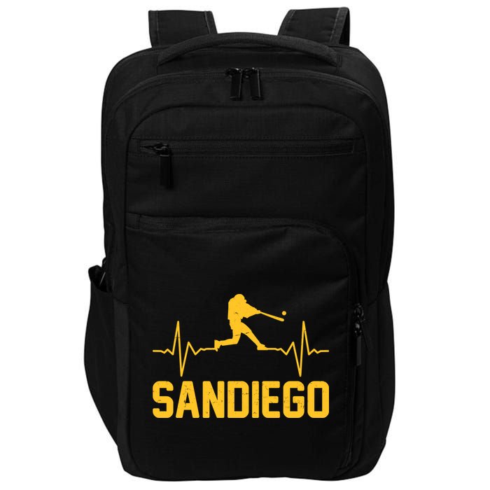 San Diego Baseball Player Heartbeat Impact Tech Backpack