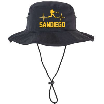 San Diego Baseball Player Heartbeat Bucket Hat