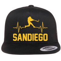 San Diego Baseball Player Heartbeat Flatbill Hat
