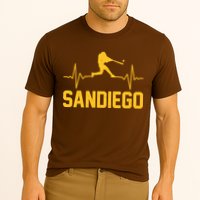 San Diego Baseball Player Heartbeat Performance Shirt