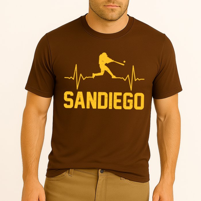 San Diego Baseball Player Heartbeat Performance Shirt