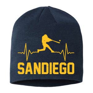 San Diego Baseball Player Heartbeat Sustainable Beanie