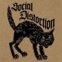 Social Distortions Black Cat Meow Cotton Canvas Backpack