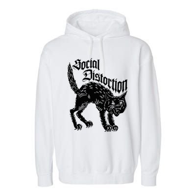 Social Distortions Black Cat Meow Garment-Dyed Fleece Hoodie