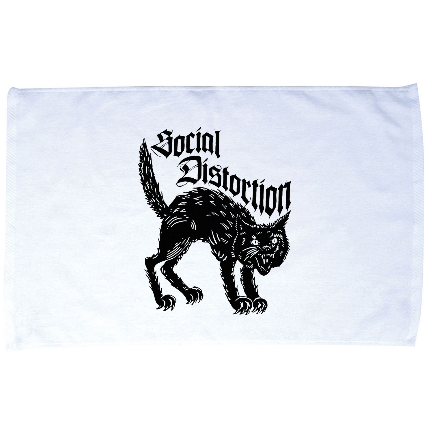 Social Distortions Black Cat Meow Microfiber Hand Towel