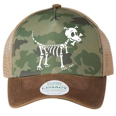 Skeleton Dog & Bone Legacy Tie Dye Trucker Hat