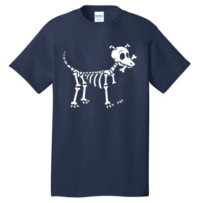 Skeleton Dog & Bone Tall T-Shirt