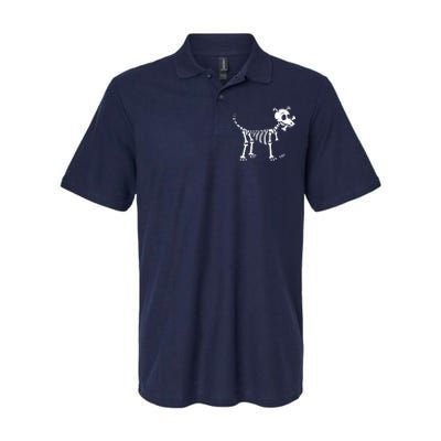 Skeleton Dog & Bone Softstyle Adult Sport Polo