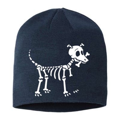 Skeleton Dog & Bone Sustainable Beanie