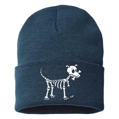 Skeleton Dog & Bone Sustainable Knit Beanie