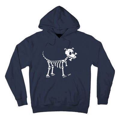 Skeleton Dog & Bone Tall Hoodie